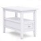 Simpli Home Warm Shaker Solid Wood 14"Rectangle Rustic Narrow Side Table